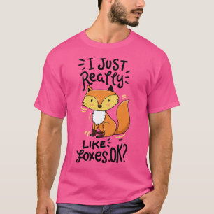 Fox Forest Animal Spaß T-Shirt