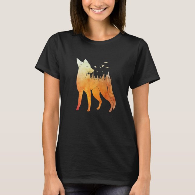 Fox forest fox hunter hunting Fox  2 T-Shirt (Vorderseite)
