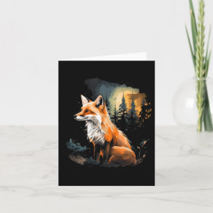 Fox Forest Nature Lover Mountains Wandern Camping Karte