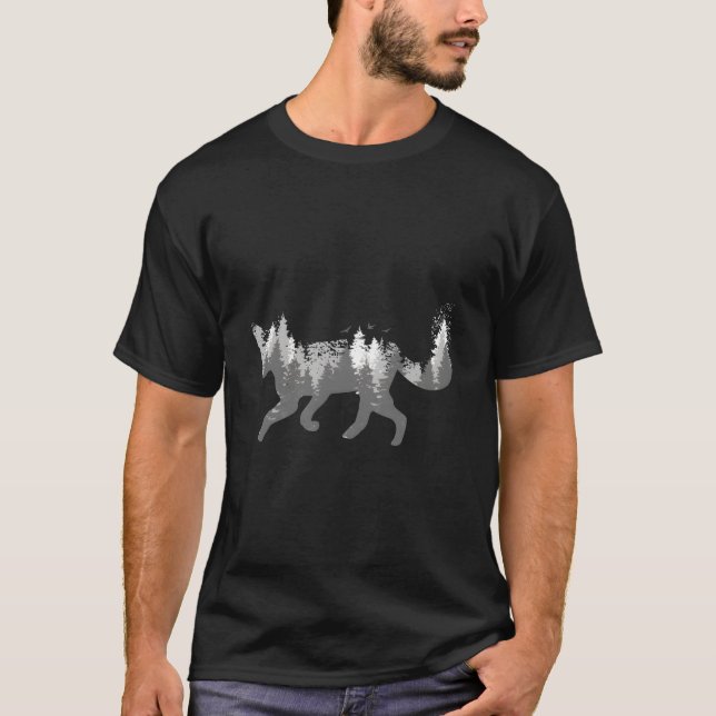 Fox Forest Nature Outdoor Hiking Camg Hunting T-Shirt (Vorderseite)