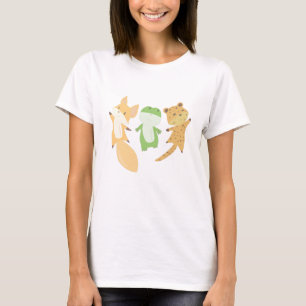 Fox Frog Leopard Tierfreunde Funny Animals T-Shirt