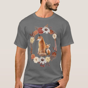 Fox, Füchse, Herbstleaven, Blume, Niedlicher Fox T-Shirt