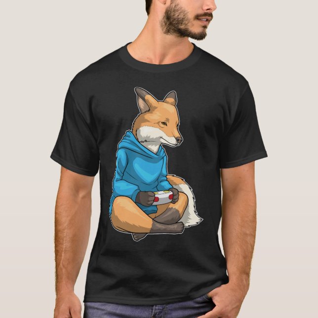 Fox Gamer Controller T-Shirt (Vorderseite)