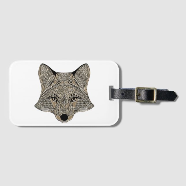 Fox-Gepäckanhänger Gepäckanhänger (Vorderseite (Horizontal))