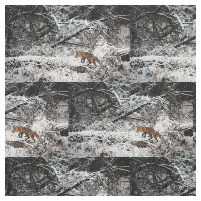 fox Gewebe, das Waldgewebe und steppen Platten Stoff (Muster)