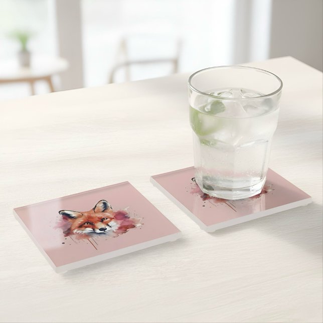 Fox Glass Coaster Glasuntersetzer (Von Creator hochgeladen)