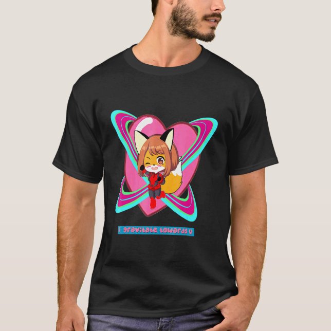 Fox Gravity Girl Super Space T-Shirt (Vorderseite)