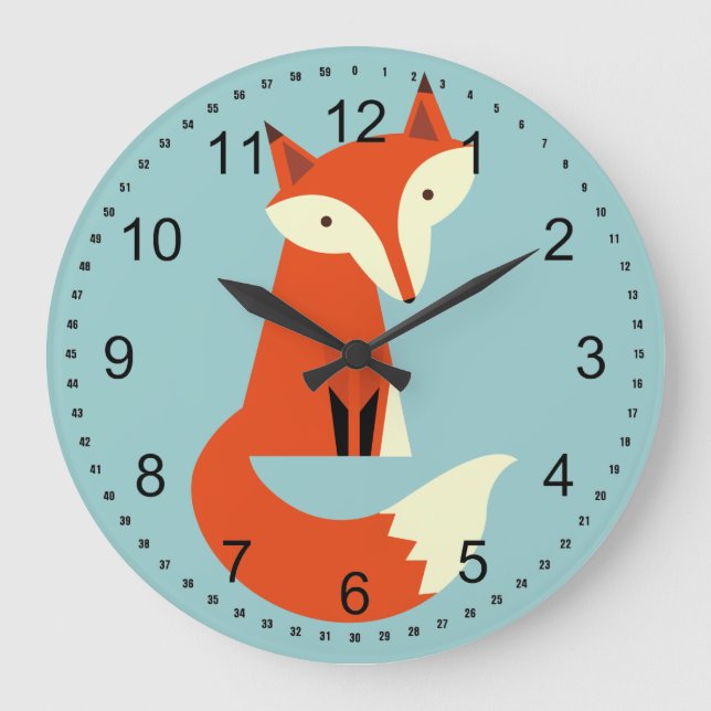 Fox Große Wanduhr (Vorderseite)