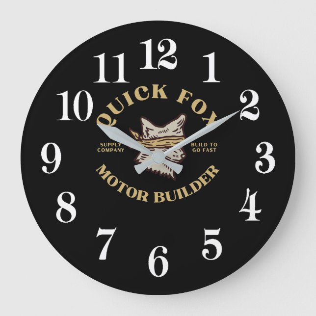 Fox Große Wanduhr (Vorderseite)