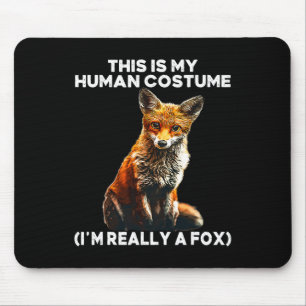 Fox Halloween-Kostüm - Das ist mein menschliches K Mousepad