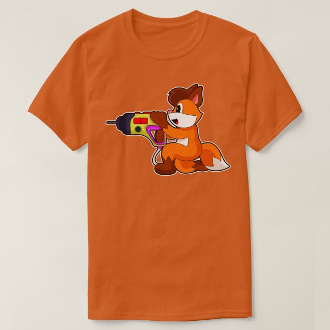 Fox Handyman Drill press T-Shirt (Design vorne)