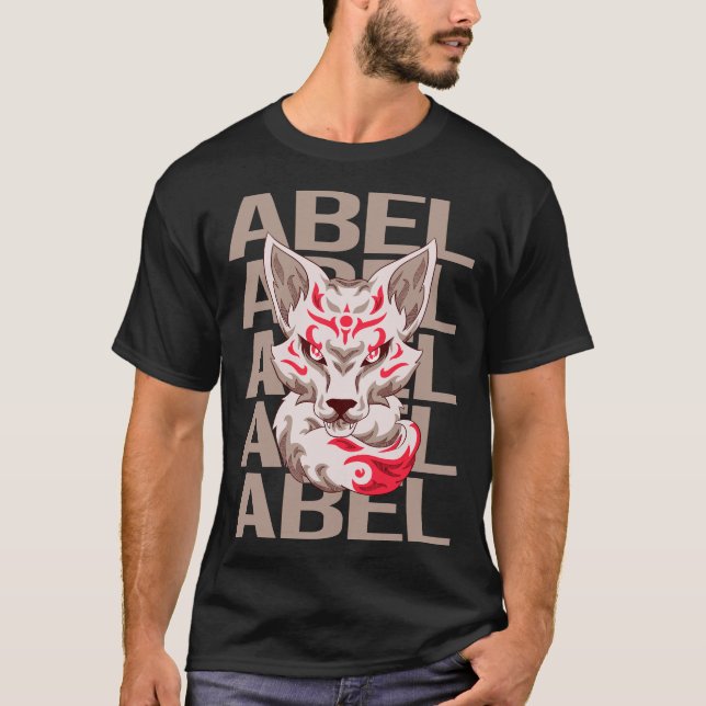 Fox Head - Abel Name T-Shirt (Vorderseite)