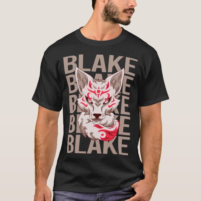 Fox Head - Blake Name T-Shirt (Vorderseite)