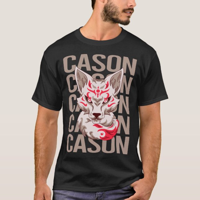 Fox Head - Cason Name T-Shirt (Vorderseite)