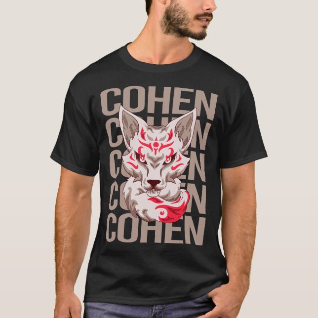 Fox Head - Cohen Name T-Shirt (Vorderseite)