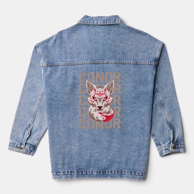Fox Head - Kontoname Jeansjacke (Rückseite)