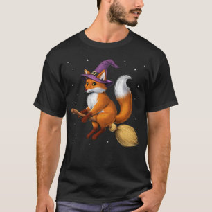 Fox Hexe Riding Broom T-Shirt