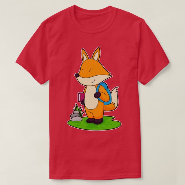 Fox Hiker Backpack T-Shirt (Design vorne)