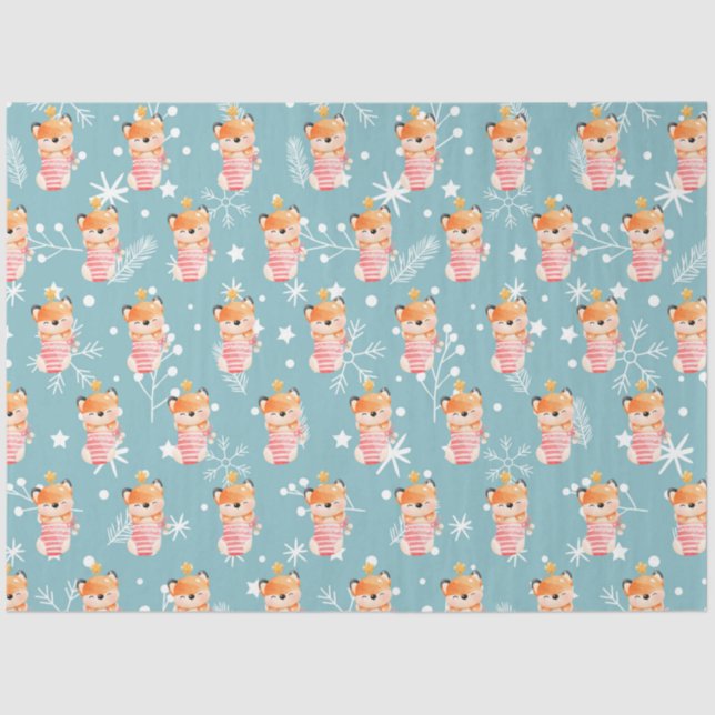 Fox Holidays Anpassen Seidenpapier (Vorderseite)