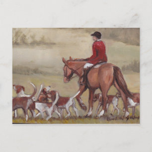 Fox Hunt Art Postkarte
