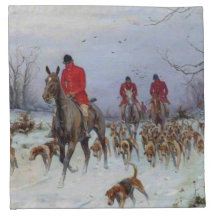 Fox Hunt Huntsmen und Hunden kehren Zuhause zurück