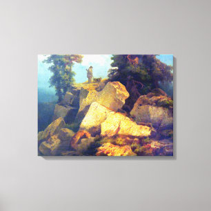 Fox Hunt Josef Navrátil nach 1850 Leinwanddruck