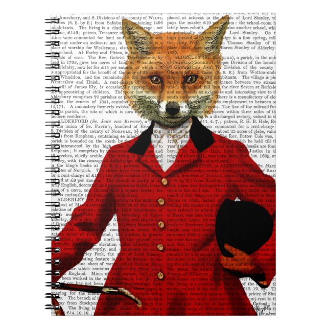 Fox Hunter 2-Portrait Notizblock (Vorderseite)
