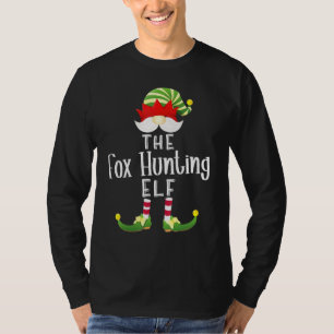 Fox Hunting Elf Group Christmas Pajama Party T-Shirt