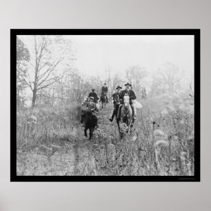 Fox Hunting in Virginia 1924 Poster