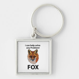 Fox ich kann helfen, jedes Problem Funny Fox zu lö Schlüsselanhänger
