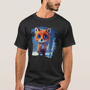 Fox-III-Süße Tier T-Shirt
