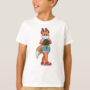 Fox im Bowling mit Bowlingball T-Shirt