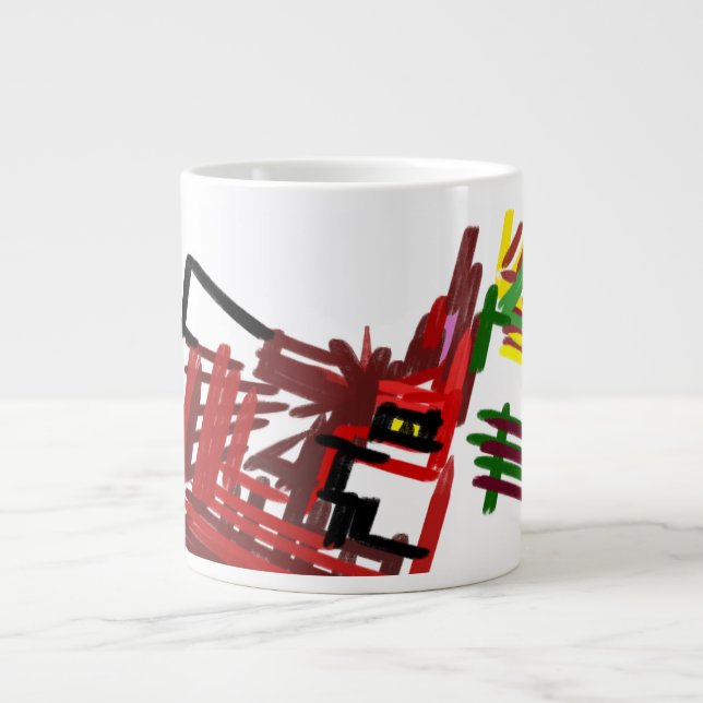Fox im Herbst Jumbo-Tasse (Vorderseite)
