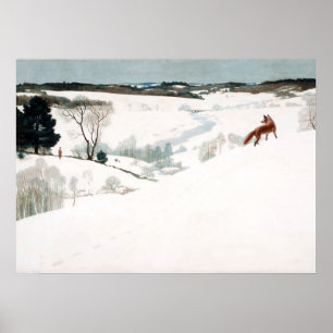Fox im Schnee von Newell Convers Wyeth Poster