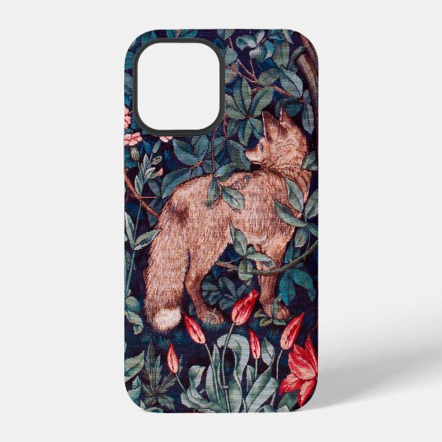 Fox im Wald, William Morris iPhone Hülle (Rückseite)