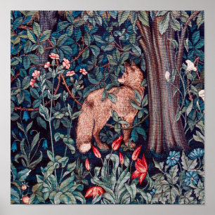 Fox im Wald, William Morris Poster
