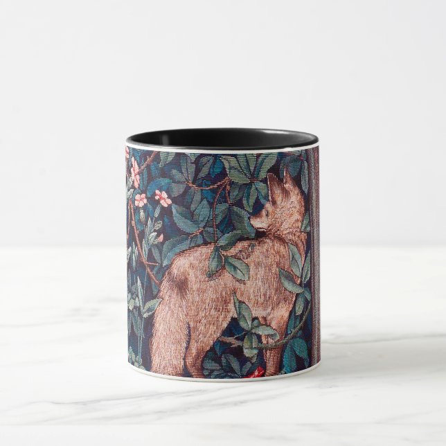 Fox im Wald, William Morris Tasse (Zentrum)