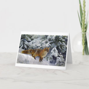 Fox im Winter (1904) von Bruno Liljefors Dankeskarte
