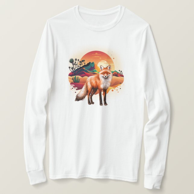 Fox im Winter T-Shirt (Design vorne)
