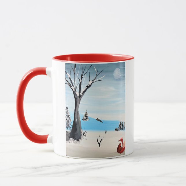 Fox im Winter Tasse (Links)