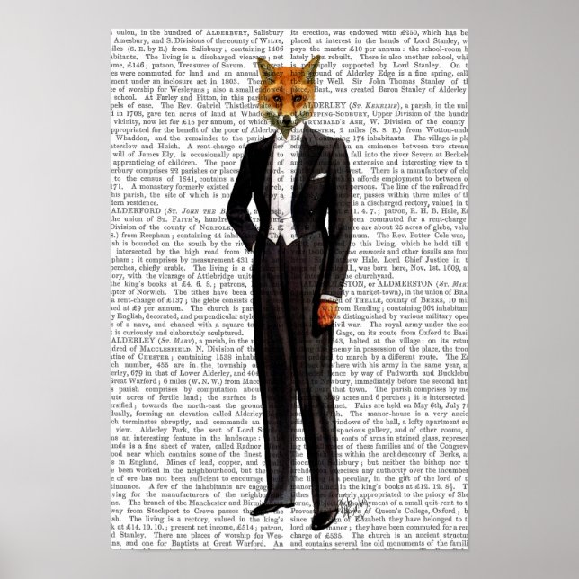 Fox in Abend Anzug voll Poster (Vorne)
