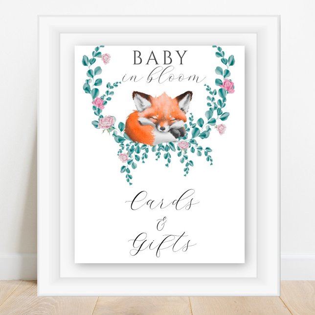 Fox in Blüte - KARTEN UND GIFTS Poster (Von Creator hochgeladen)