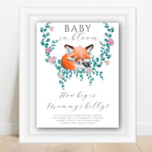 Fox in Blüte - wie groß ist das Bauchspiel der Mam Poster