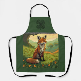 Fox in den Kleeblättern Schürze
