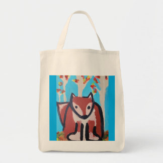 Fox in der Wald Tote Tasche