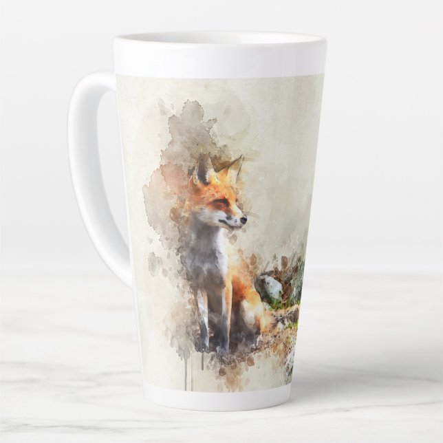 Fox in der Wildmalerei Milchtasse (Linke Ecke)