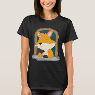 Fox in einem Fenster T-Shirt