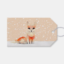 Fox in einem Schneesturm Weihnachtsgeschenk