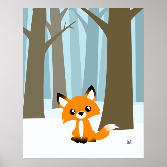Fox in Forest Poster (Vorne)