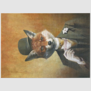 Fox in Kleidung Tisupapier Seidenpapier